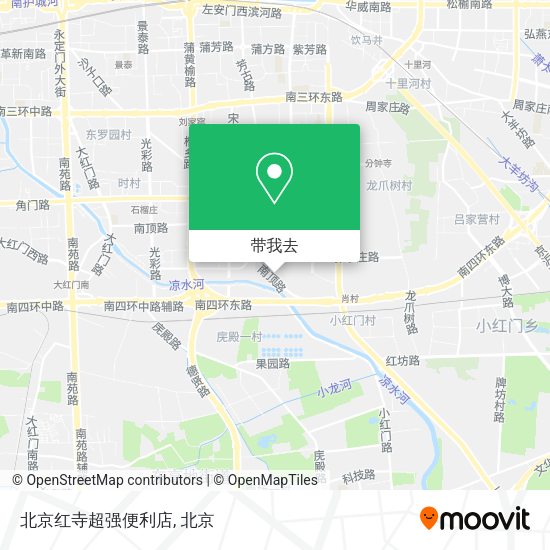 北京红寺超强便利店地图
