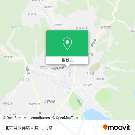 北京昌旅祥瑞果脯厂地图