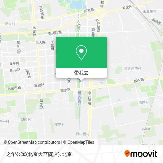 之华公寓(北京天宫院店)地图