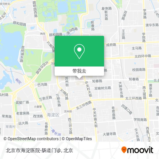 北京市海淀医院-肠道门诊地图