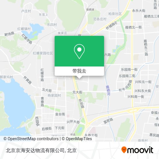 北京京海安达物流有限公司地图