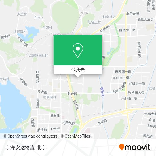 京海安达物流地图