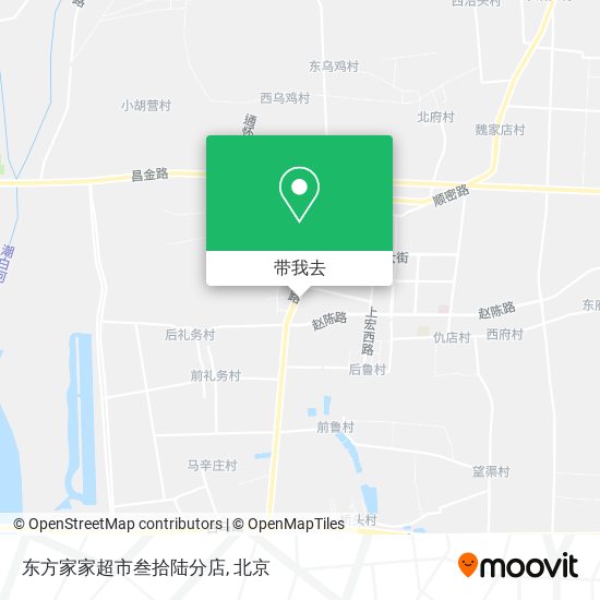东方家家超市叁拾陆分店地图