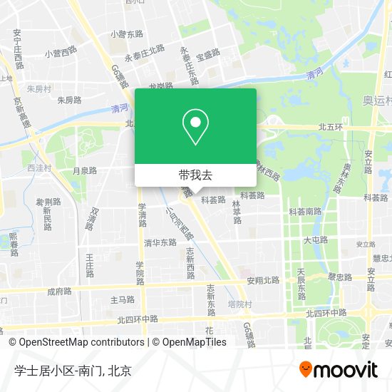 学士居小区-南门地图