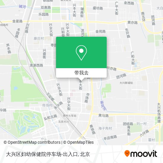 大兴区妇幼保健院停车场-出入口地图