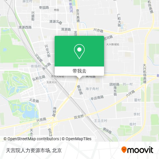 天宫院人力资源市场地图