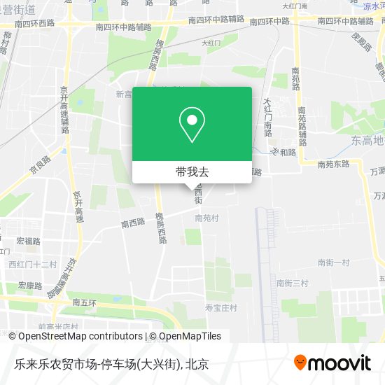 乐来乐农贸市场-停车场(大兴街)地图
