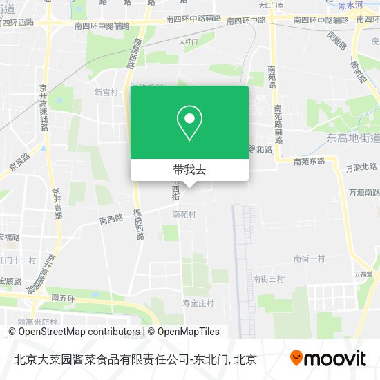 北京大菜园酱菜食品有限责任公司-东北门地图