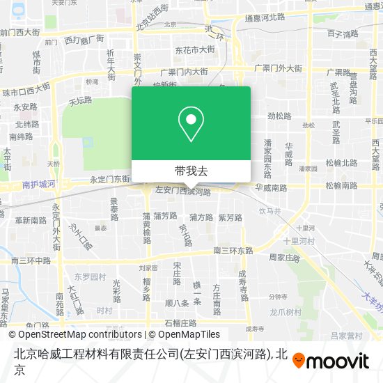 北京哈威工程材料有限责任公司(左安门西滨河路)地图