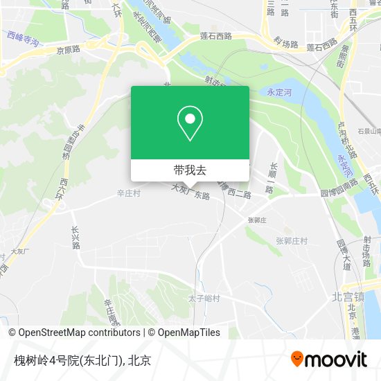 槐树岭4号院(东北门)地图