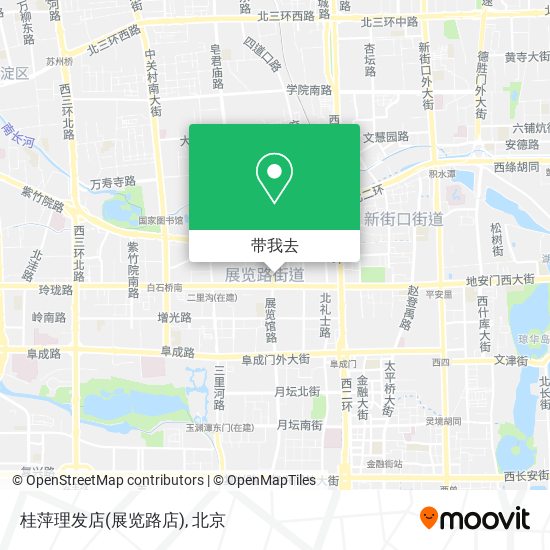 桂萍理发店(展览路店)地图