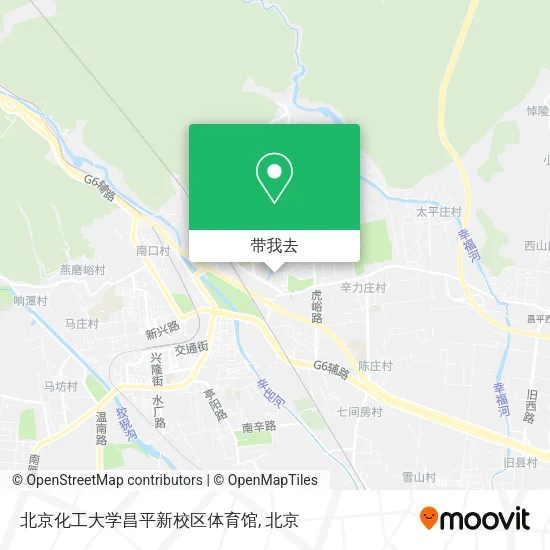 北京化工大学昌平新校区体育馆地图