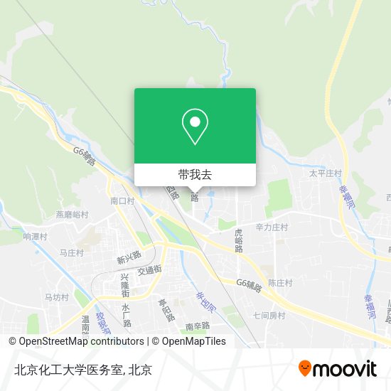 北京化工大学医务室地图