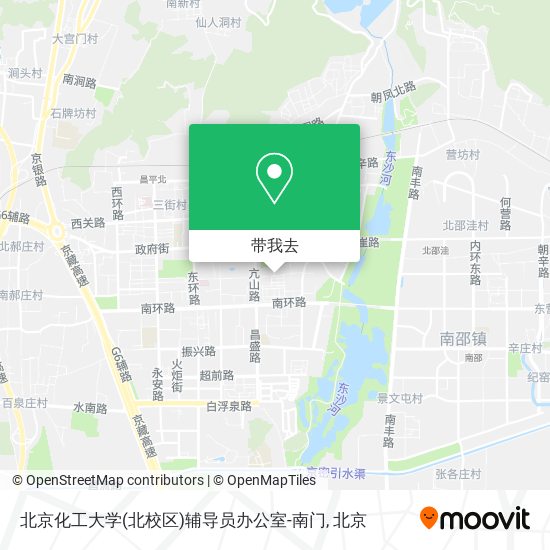 北京化工大学(北校区)辅导员办公室-南门地图