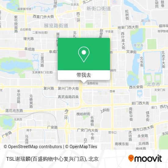 TSL谢瑞麟(百盛购物中心复兴门店)地图