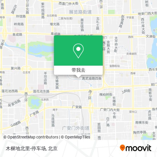 木樨地北里-停车场地图