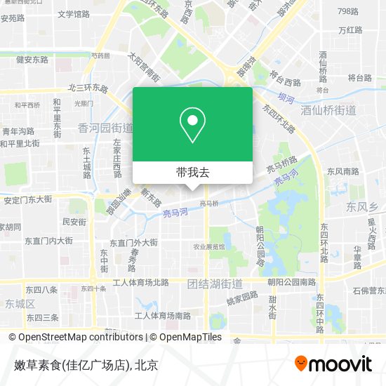 嫩草素食(佳亿广场店)地图