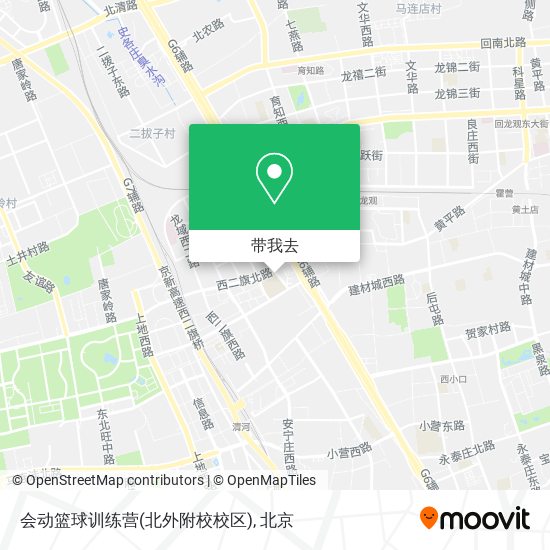 会动篮球训练营(北外附校校区)地图
