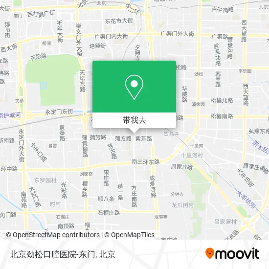 北京劲松口腔医院-东门地图