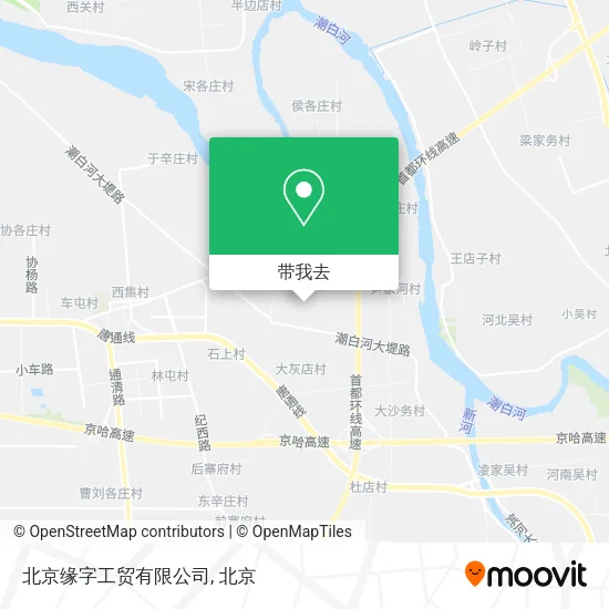 北京缘字工贸有限公司地图
