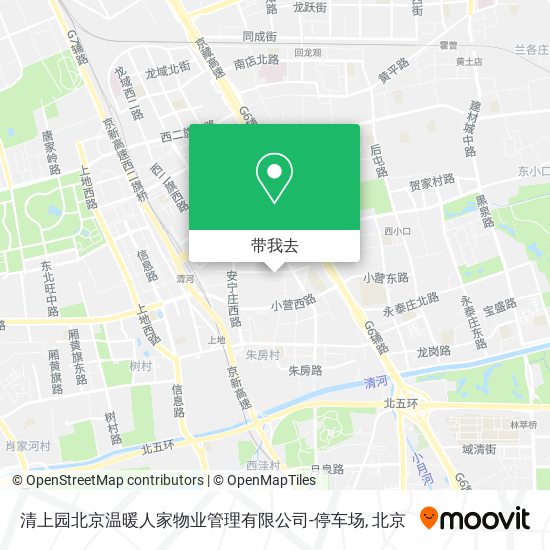 清上园北京温暖人家物业管理有限公司-停车场地图