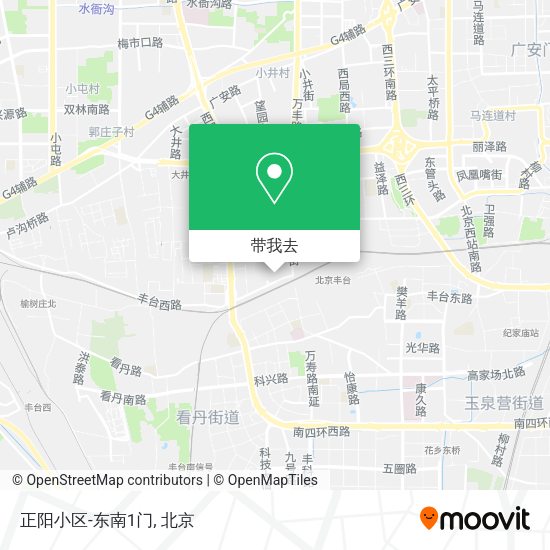 正阳小区-东南1门地图