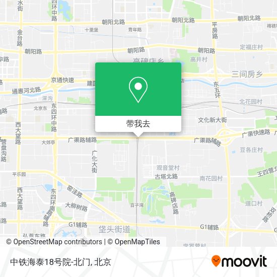 中铁海泰18号院-北门地图