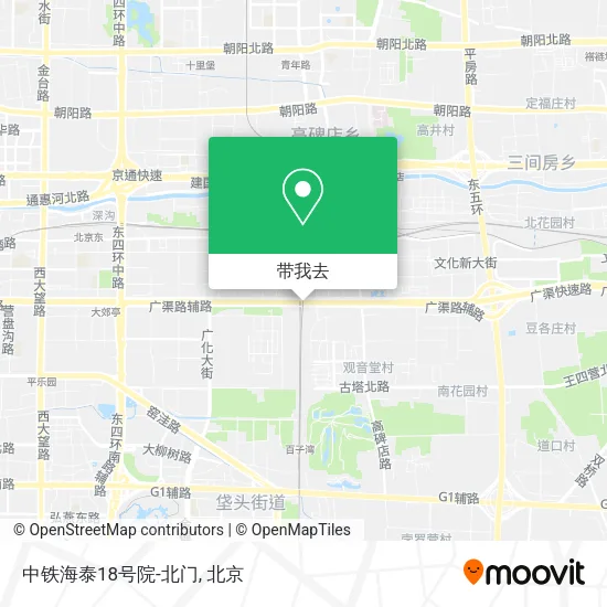 中铁海泰18号院-北门地图