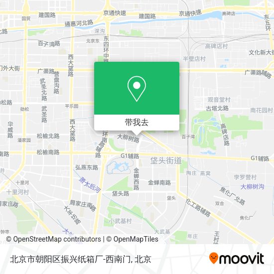 北京市朝阳区振兴纸箱厂-西南门地图