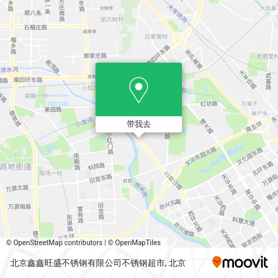 北京鑫鑫旺盛不锈钢有限公司不锈钢超市地图