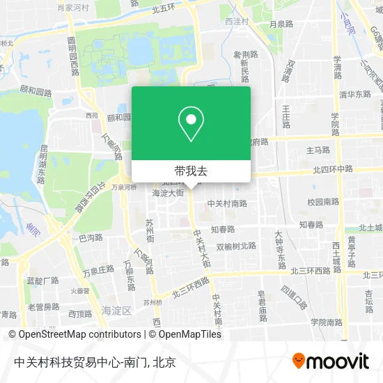 中关村科技贸易中心-南门地图