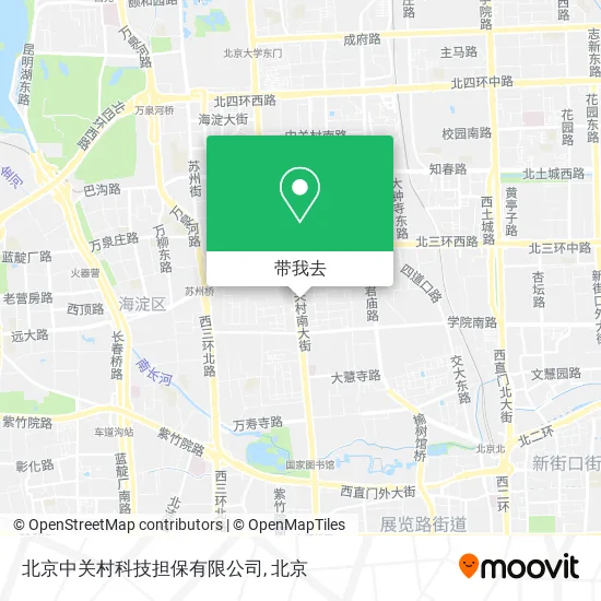 北京中关村科技担保有限公司地图