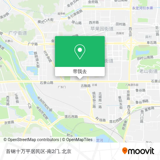首钢十万平居民区-南2门地图