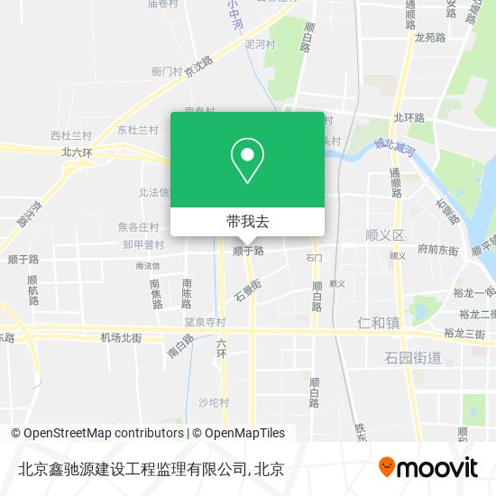 北京鑫驰源建设工程监理有限公司地图