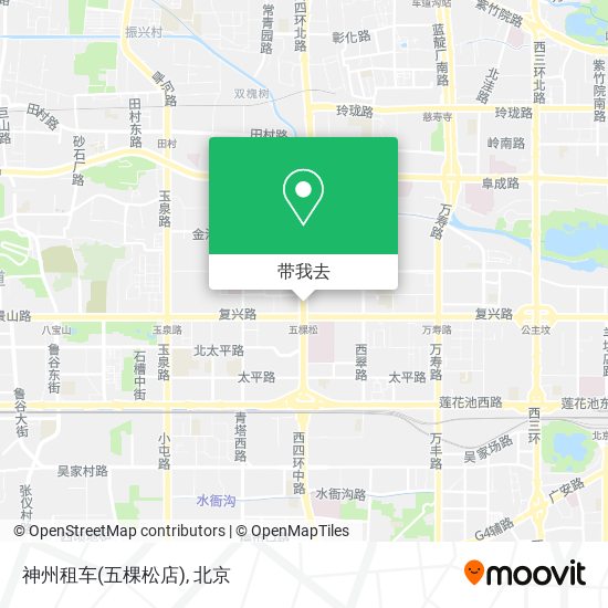 神州租车(五棵松店)地图
