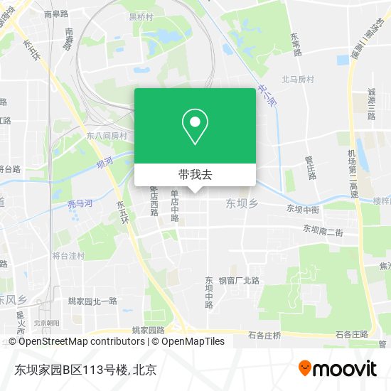 东坝家园B区113号楼地图
