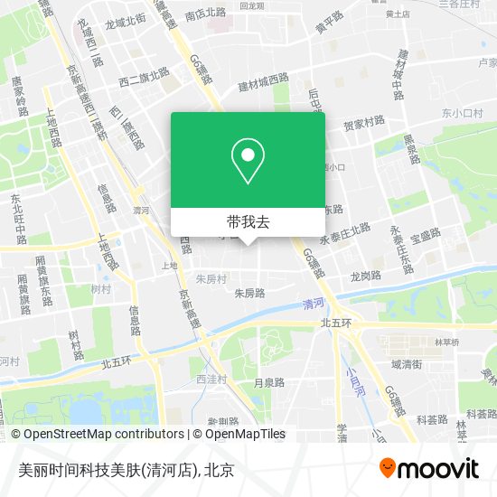 美丽时间科技美肤(清河店)地图