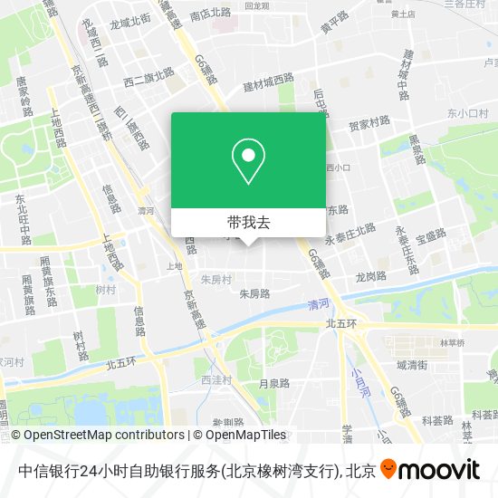 中信银行24小时自助银行服务(北京橡树湾支行)地图