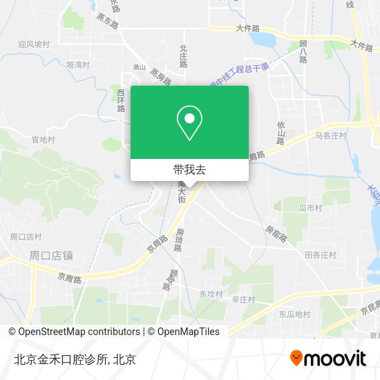 北京金禾口腔诊所地图