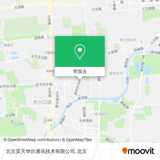 北京昊天华尔通讯技术有限公司地图
