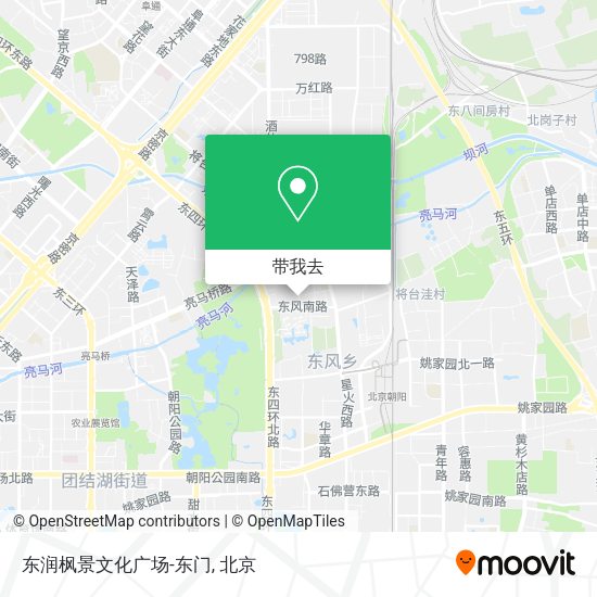 东润枫景文化广场-东门地图