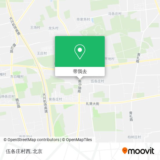 伍各庄村西地图