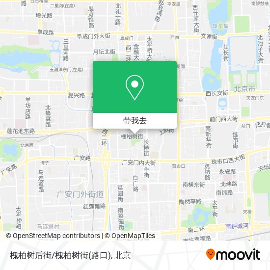槐柏树后街/槐柏树街(路口)地图