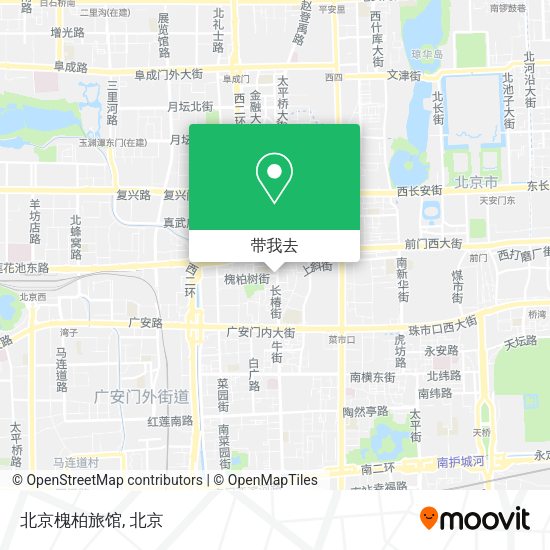 北京槐柏旅馆地图