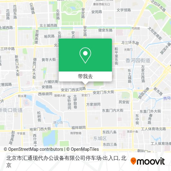 北京市汇通现代办公设备有限公司停车场-出入口地图