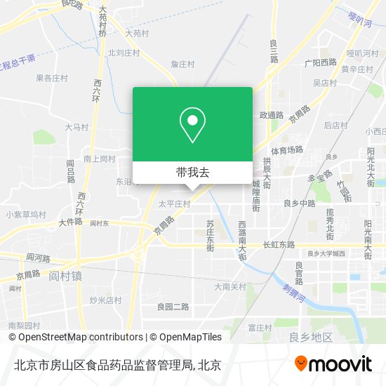 北京市房山区食品药品监督管理局地图