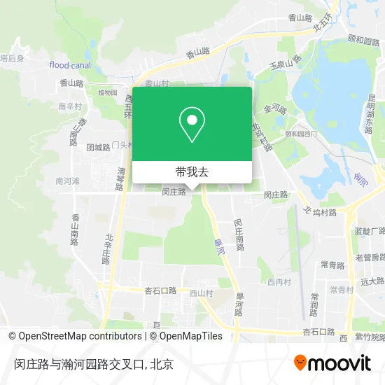闵庄路与瀚河园路交叉口地图