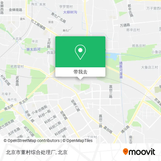 北京市董村综合处理厂地图