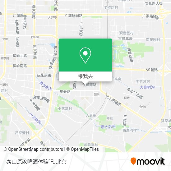 泰山原浆啤酒体验吧地图