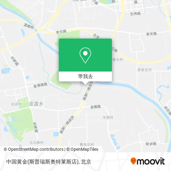 中国黄金(斯普瑞斯奥特莱斯店)地图